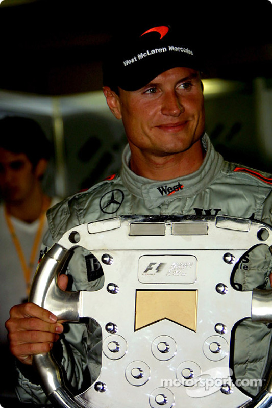 A special trophy for David Coulthard