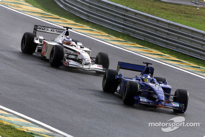 Jean Alesi y Olivier Panis