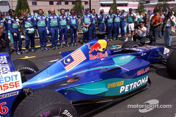 Sauber Petronas team in Johor Bahru