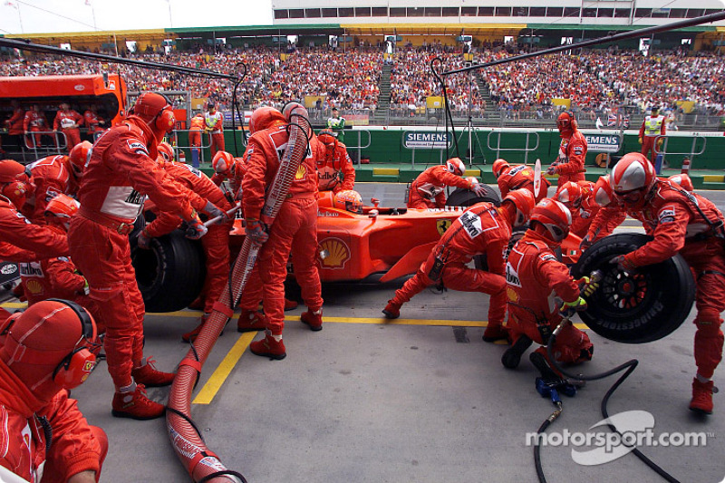 Pitstop for Michael Schumacher