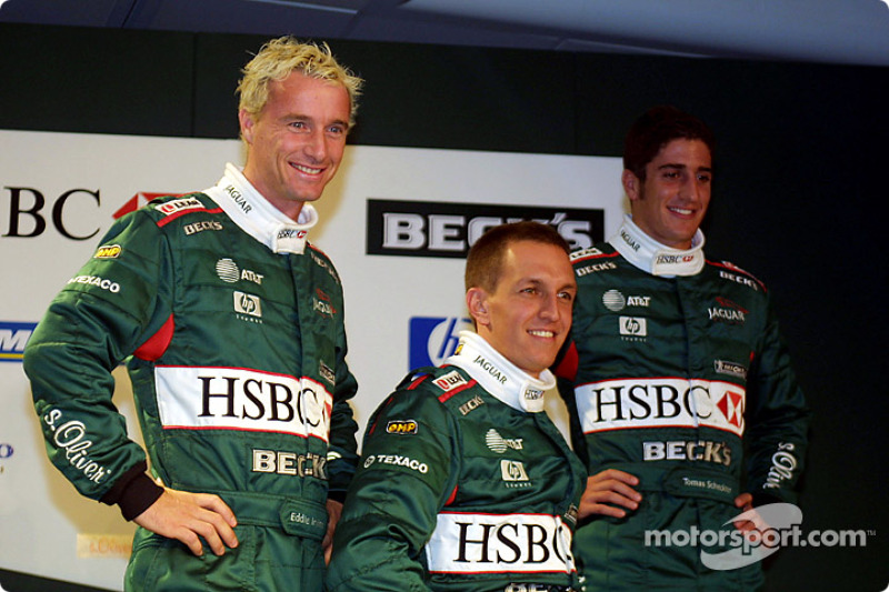 Eddie Irvine, Luciano Burti and Tomas Scheckter