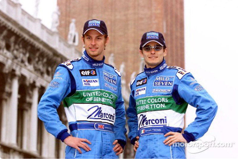 Jenson Button ve Giancarlo Fisichella