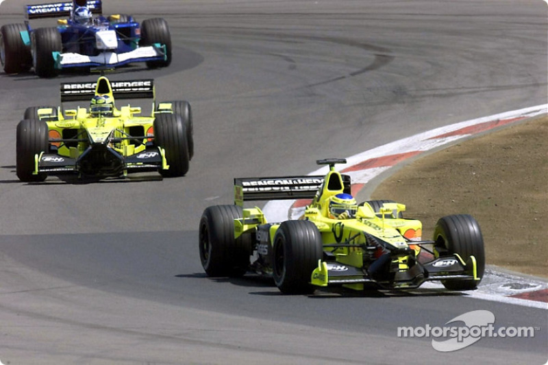 Jarno Trulli, Heinz-Harald Frentzen and Kimi Raikkonen