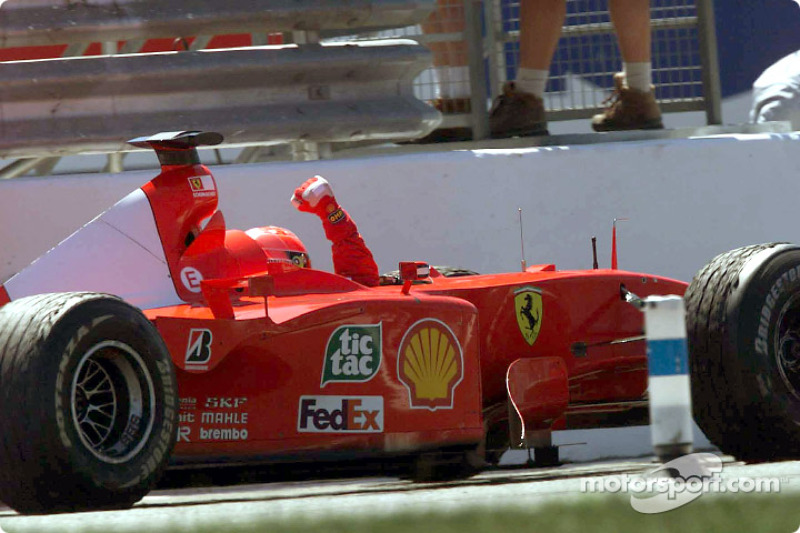 Race winner Michael Schumacher