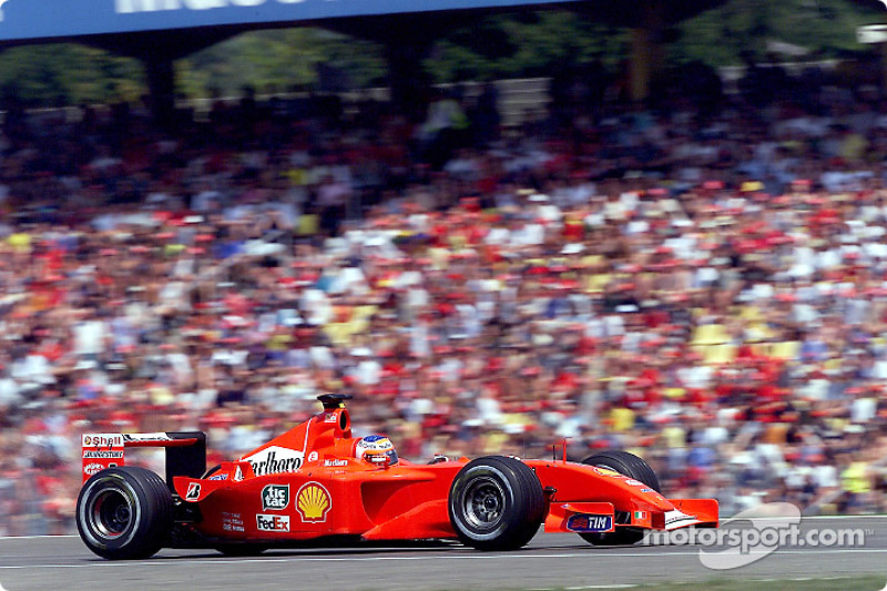 Principal nome do Brasil na F1, Rubens Barrichello tentava repetir uma vitória na Alemanha em 2001 após seu triunfo épico em 2000.
