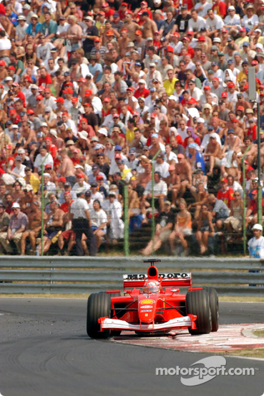 Michael Schumacher on his way to a 51th victory