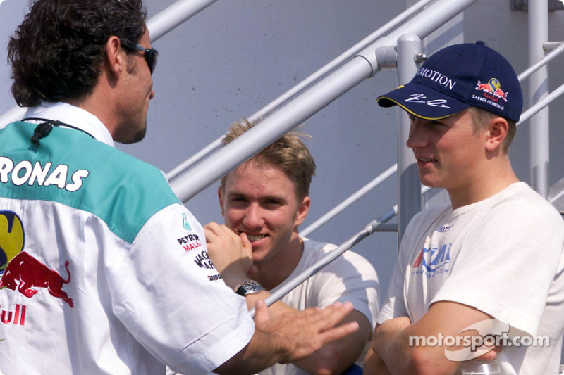 Nick Heidfeld and Kimi Raikkonen