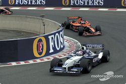 Juan Pablo Montoya in front of Jos Verstappen