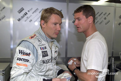 Mika Hakkinen et David Coulthard