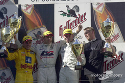 Podium: Laurent Aiello, Abt Sportsline, Abt-Audi TT-R; Bernd Schneider, D2 AMG Mercedes, Mercedes-Benz CLK-DTM; Uwe Alzen, Warsteiner AMG Mercedes, Mercedes-Benz CLK-DTM
