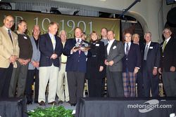 Race car greats George Follmer, Bob Glidden, Ned Jarret, Dan Gurney, Junior Johnson, Don Nicholson, Lyn St. James, Tom Kendall, Parnelli Jones, Sir Jackie Stewart, Carroll Shelby, Glen Wood and Leonard Wood