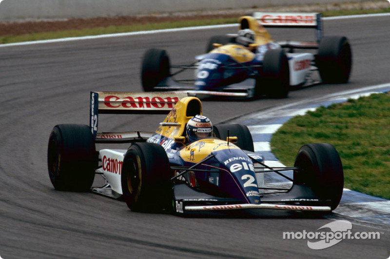 Damon Hill y Alain Prost