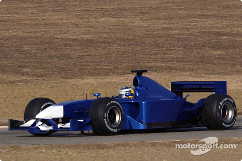 Nick Heidfeld testing the new Sauber Petronas C21