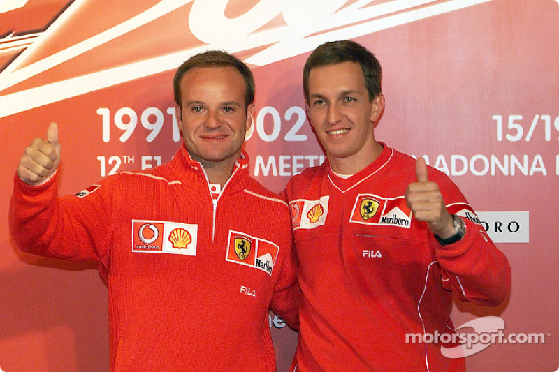 Rubens Barrichello and Luciano Burti