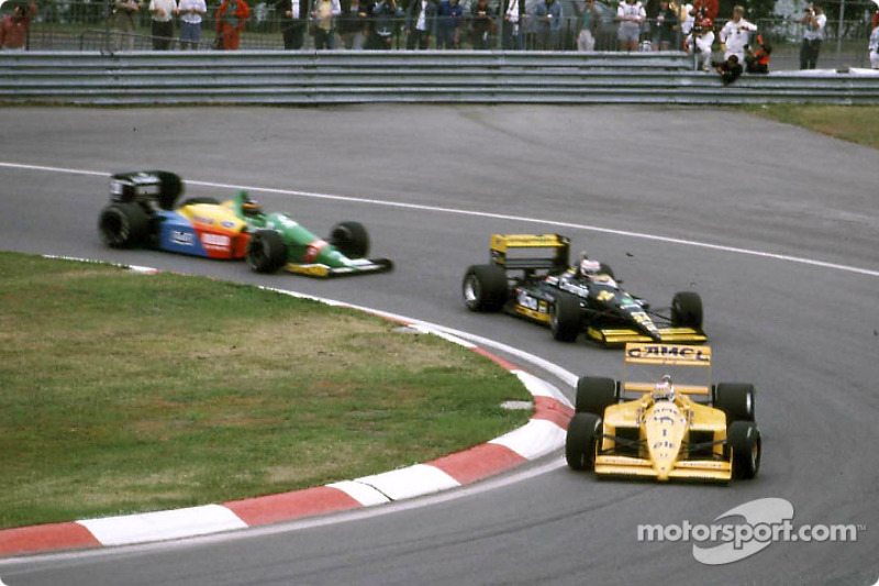 Nelson Piquet, Luis Pérez-Sala y Thierry Boutsen