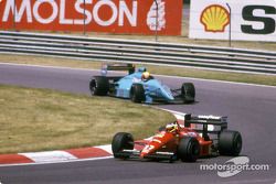 Michele Alboreto, Ferrari F1-87/88C; Mauricio Gugelmin, March 881