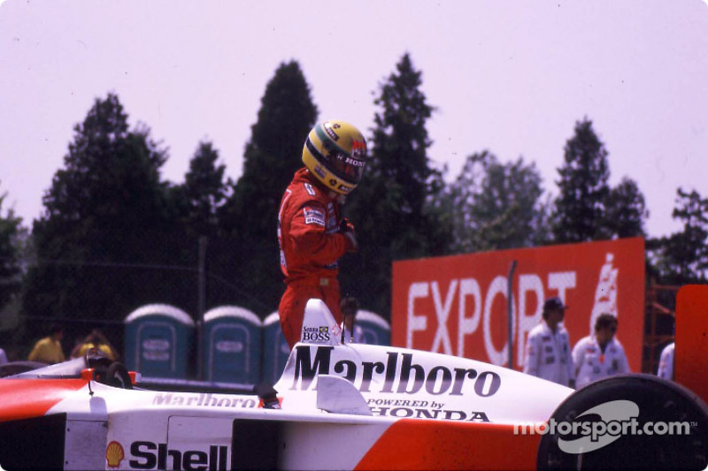 Après la course : Ayrton Senna