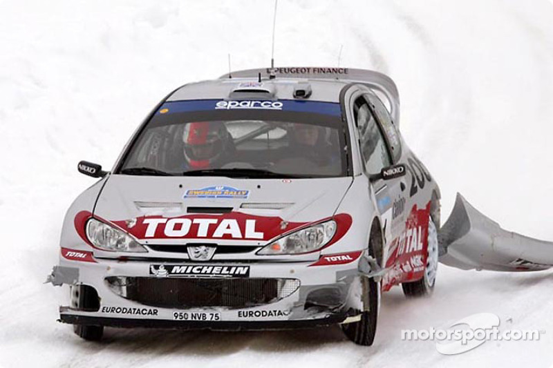 Ричард Бёрнс и Роберт Рид, Peugeot 206, Ралли Швеция 2002