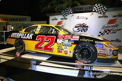 A day after winning the 44th annual Daytona 500, Ward Burton gave up his No. 22 Caterpillar Dodge to Daytona USA, the official motorsports attraction of NASCAR