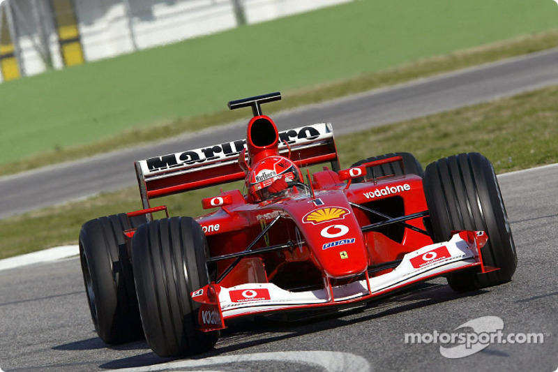 Ferrari: 17 yarışın 15'i, yüzde 88.21 (2002)