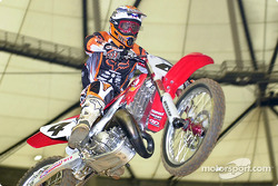 Ricky Carmichael broke his hand in Anaheim #1 and it is still healing