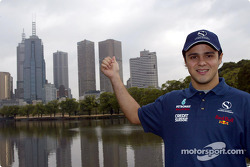 Felipe Massa and downtown Melbourne