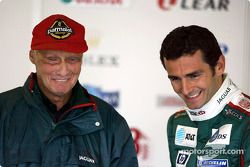 Niki Lauda et Pedro de la Rosa