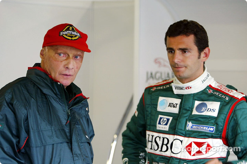 Niki Lauda and Pedro de la Rosa