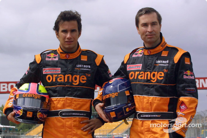 Official launch, Arrows A23: Enrique Bernoldi ve Heinz-Harald Frentzen