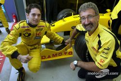 Giancarlo Fisichella y Eddie Jordan