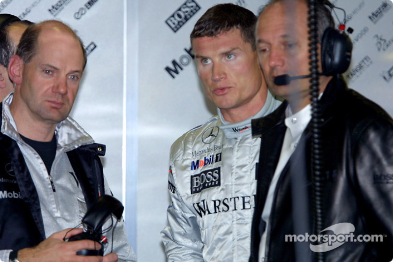 Adrian Newey, David Coulthard és Ron Dennis