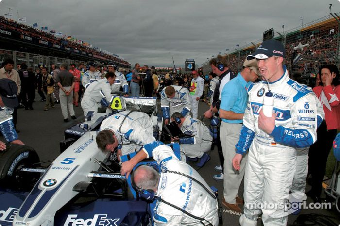 Ralf Schumacher en la parrilla de salida