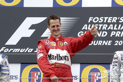 Podium: Sieger Michael Schumacher
