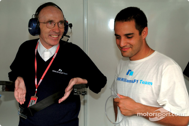 Frank Williams and Juan Pablo Montoya