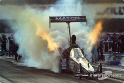 Big Daddy Don Garlits put on quite a show, however he failed to make a good run and could find himself out of the competition by Sunday