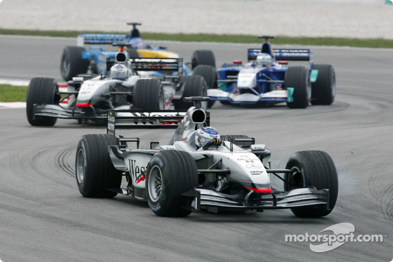Kimi Raikkonen et David Coulthard