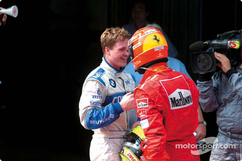 Ralf Schumacher félicité par son frère Michael