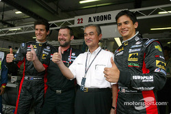 Mark Webber, Paul Stoddart, the King of Malaysia and Alex Yoong