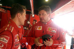 Michael Schumacher et Ross Brawn