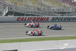 Helio Castroneves, Gil de Ferran and Eddie Cheever