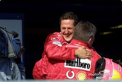 Michael Schumacher and Ross Brawn