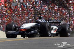 David Coulthard in the warmup session