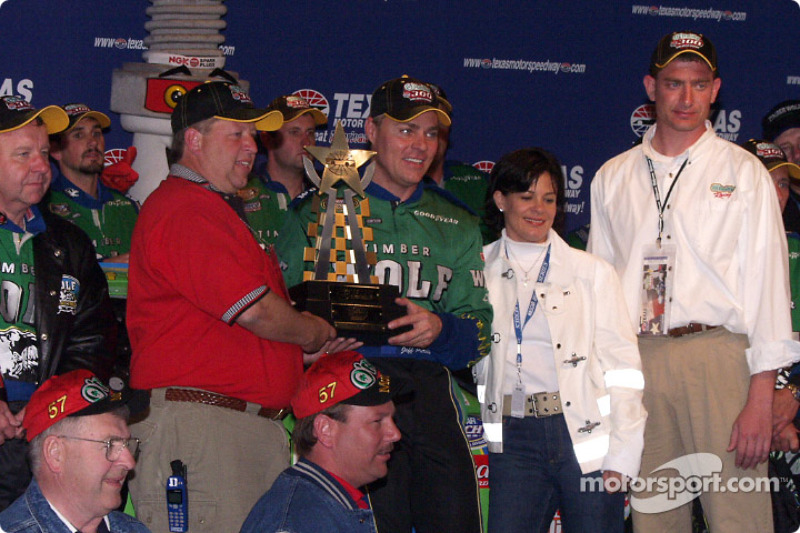 Race winner Jeff Purvis