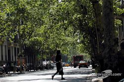 Una tranquila calle en Barcelona