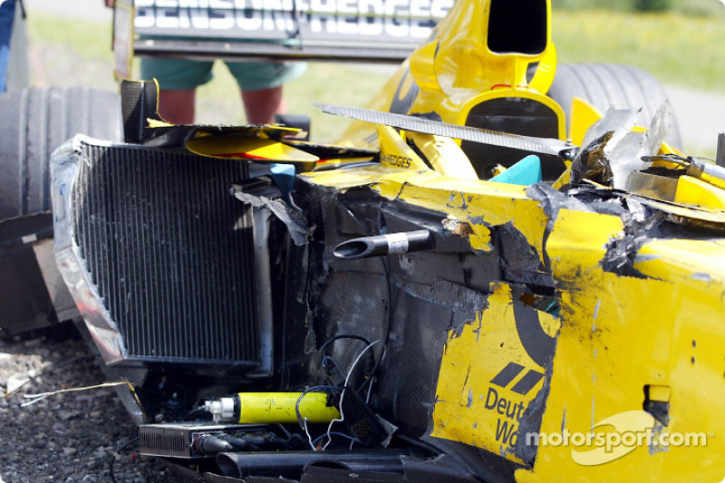 Takuma Sato's Jordan after the accident