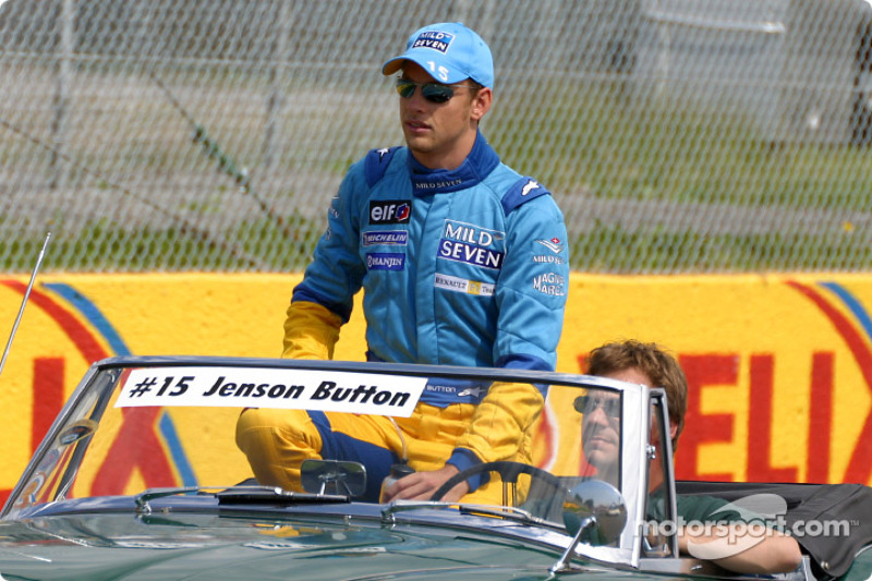 Drivers' parade: Jenson Button