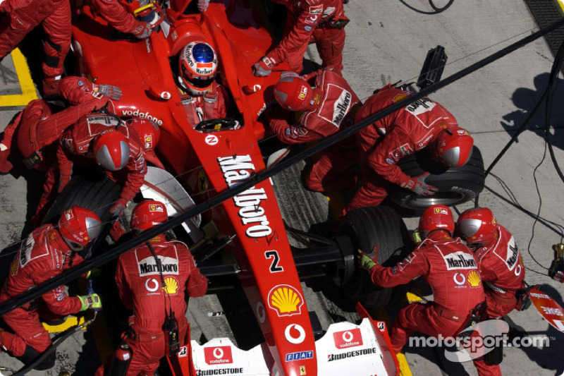 Pitstop for Rubens Barrichello