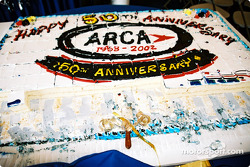 Happy 50th Anniversary: homemade cake brought surprises to the ARCA garage area