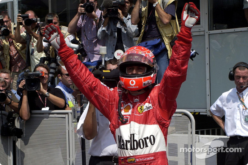 Pole winner Michael Schumacher