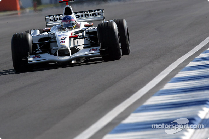 Jacques Villeneuve during the morning warmup